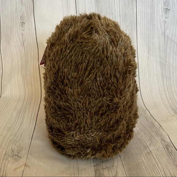 Adorable Brown Cream Hedgehog Plush Stuffed Animal - Picture 4 of 6